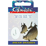 Gamakatsu 140147-01600-00010-00 Booklet Bream 1310N Палатка Крюк 0.100 мм 70 см Серый Nickel 16 