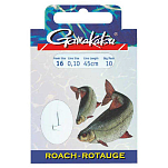 Gamakatsu 140146-01000-00014-00 Booklet Roach 1050N Палатка Крюк 0.140 мм 70 см Серебристый Nickel 10 