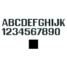 Купить International letterfix 5959001O O Наклейки с буквами Черный Black 150 mm  7ft.ru в интернет магазине Семь Футов