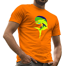 Купить Kruskis CA65500131K030 Футболка с коротким рукавом Jumping Dorado Оранжевый Orange S 7ft.ru в интернет магазине Семь Футов