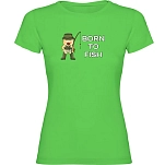 Kruskis 11502280xlk150 Футболка с коротким рукавом Born To Fish Light Green 30x25x2
