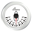 Купить Индикатор положения пера руля Wema IRR-5-WW 110328 0-180Ом 12/24В Ø62мм белый циферблат с белым кольцом 7ft.ru в интернет магазине Семь Футов