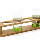 ARC 212 Подставка для напитков из тикового дерева / 4 отверстия