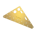Купить Фаловая дощечка грота из анодированного алюминия Bainbridge B913 195x153x3.2мм золотая 7ft.ru в интернет магазине Семь Футов