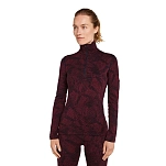 Icebreaker 0a574q03ks Базовый слой с длинным рукавом Merino 260 Vertex Frozen Forms Black / Port / J 30x25x2
