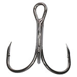 Mikado HJA08-1/0 Jaws Strong Тройной Крючок Серый Black Nickel 1/0 