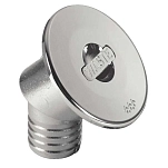 Plastimo 473967 45° Хромированный наполнитель для сточных вод Silver 38 mm