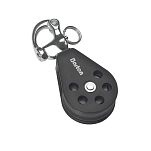 Barton marine 66632 T3 Одиночный шкив с защелкой и подшипниками Black