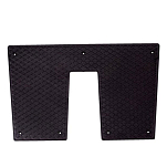 Talamex 85922221 Heavy Duty Пластина двигателя внутри транца Серебристый