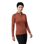 Salewa 00-0000027968-1980-40/34 Футболка с длинным рукавом и полумолнией Zebru Med Warm AMR Etruscan Red 30x25x2 XS
