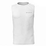 Givova MAE010-0003-2XL Безрукавная базовая футболка Corpus 1 Белая White 2XL