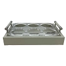 Купить Marine business 42004 поднос для стаканов Waves Beige 29 x 19 x 4 cm 7ft.ru в интернет магазине Семь Футов