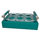Купить Marine business 42013 поднос с рюмками Waves Turquoise 20x15x5 7ft.ru в интернет магазине Семь Футов