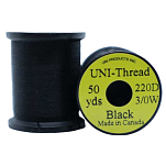 Uni products Z65WBL-UNIT линия Thread 42 m  Black Waxed 6/0