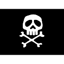 Купить Adria bandiere 5252530 Пиратский флаг Черный  Multicolour 30 x 45 cm  7ft.ru в интернет магазине Семь Футов