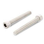 Euromarine VIXCHC0520-25-UNIT A4 DIN 912 5x20 mm Внутренний винт с шестигранной головкой 25 единицы Серебристый Silver