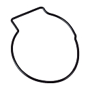 Уплотнение помпы №1, Suzuki DF90T-140T, Recmar 1741692J00_RM