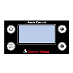 Fischer panda NRR-4065 Icontrol 2 Экран Черный Black