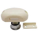 Goldenship GS72440 Дверная защелка с хромированной кнопкой Белая