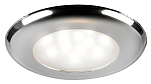 SOLE recessed LED ceiling light chromed switch, Osculati 13.877.85