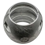 Recmar rec9126 цинковый анод для вала с фланцем 9126 Grey 15x12x10 85 mm