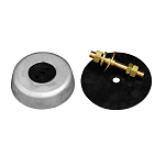 Цинковый анод Tecnoseal 00154C Ø120x35мм дисковый с латунным болтом, прокладкой и заглушкой для кормы