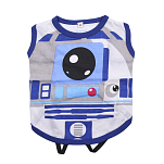 Cerda group 2800000607-BLUE-XS Star Wars R2-D2 Футболка с собакой Серый Blue XS