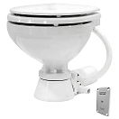 Купить Электрический туалет Johnson Pump Aqua-T Standard Electric Comfort 80-47436-02 24В 500x370x375мм с центробежным насосом-мацератором белый 7ft.ru в интернет магазине Семь Футов