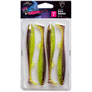 Купить Fox rage NSC154 Slick Shad Ultra UV Мягкая приманка 90 Mm UV Green / Pumpkin 7ft.ru в интернет магазине Семь Футов