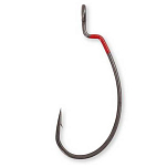 Quantum fishing 4469103 4street Offset Крюк Красный  DG Black Red 1/0 