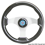 Technic steering wheel carbon coated/silver 350 mm, 45.163.02