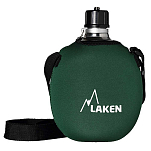 Laken 121FV Алюминиевая столовая 1L С неопреновым чехлом и плечевым ремнем Зеленый Green
