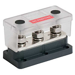Bep marine DBE-235 Сборная шина Pro Installer Heavy-Duty With Cover 3x Studs 10 mm 3/8´´ 650A 50V DC Black / Silver