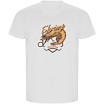 Kruskis CA66900501C069 Футболка с коротким рукавом Seafood Shrimp ECO Белая White 2XL