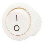 Pros NPE-683 On-Off Circular Rocker 12/24VDC выключатель Бежевый White 12A