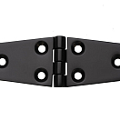 Петля из нержавеющей стали / коническая / матовая черная / комплект из 2 шт. / Длина: 100 мм