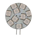 Scandvik 390-41033P Светодиодная лампа G4 10 LED с боковым штырьком Серебристый Red