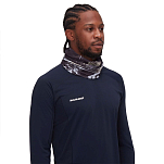 Mammut 1191-01382-0047-1 Шарф-хомут Sender Голубой  Black / White
