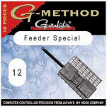 Gamakatsu 147758-00800-00000-00 G-Method Feeder Special Зубчатый Крюк Черный Nickel 8 