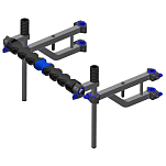 Garbolino GOMEE3922 Multigrup Bump Bar Pole Support Черный  Black
