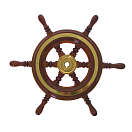 Купить Штурвал Savoretti Armando 4345052 Ø520 мм красное дерево/бронза 7ft.ru в интернет магазине Семь Футов