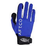 Рыбацкие перчатки Aftco JigPro GLOVEJ-BLU-XL XL из синего кевлара с синтетической кожей для джиговой рыбалки