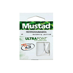 Mustad 45651 Herrera 52002NP-BN Крюк Белая  Black Nickel (10 Hooks) 8 
