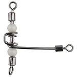 Mikado AMA-A3702-10-12 Roller Triple T Type Вертлюги Серебристый Black Nickel 10 