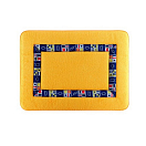 Купить Нескользящий махровый коврик для ванной из хлопка Marine Business Colors 42213 600x450мм желтый 7ft.ru в интернет магазине Семь Футов