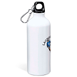 Kruskis MD4049S101C145 Lacrosse Player Алюминиевая бутылка для воды 800ml Бесцветный White