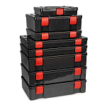 Fox rage NBX028-UNIT 16-секционный неглубокий ящик для приманок Stack N Store Shield Black / Red