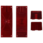 Wesbar 274-403336 Low Profile Сменный рассеиватель фонаря прицепа Красный Red