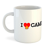 Kruskis 42611C178 I Love Campfire Кружка 325ml Белая  White
