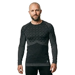 Odlo 111201-60288-xl Базовый слой с длинным рукавом Slokar Pw 200 Black / Grey Cloud 30x25x2